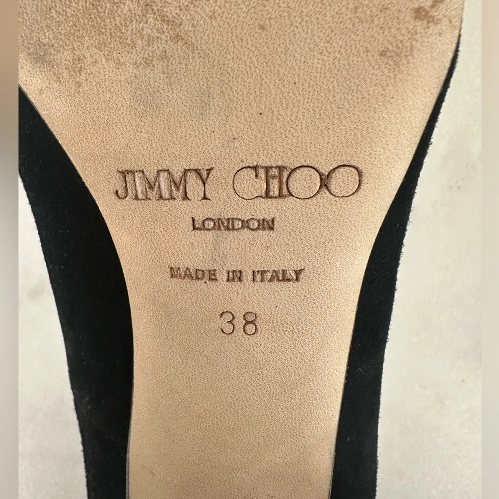 Jimmy Choo black suede pointed heels size 8 - Picture 11 of 13